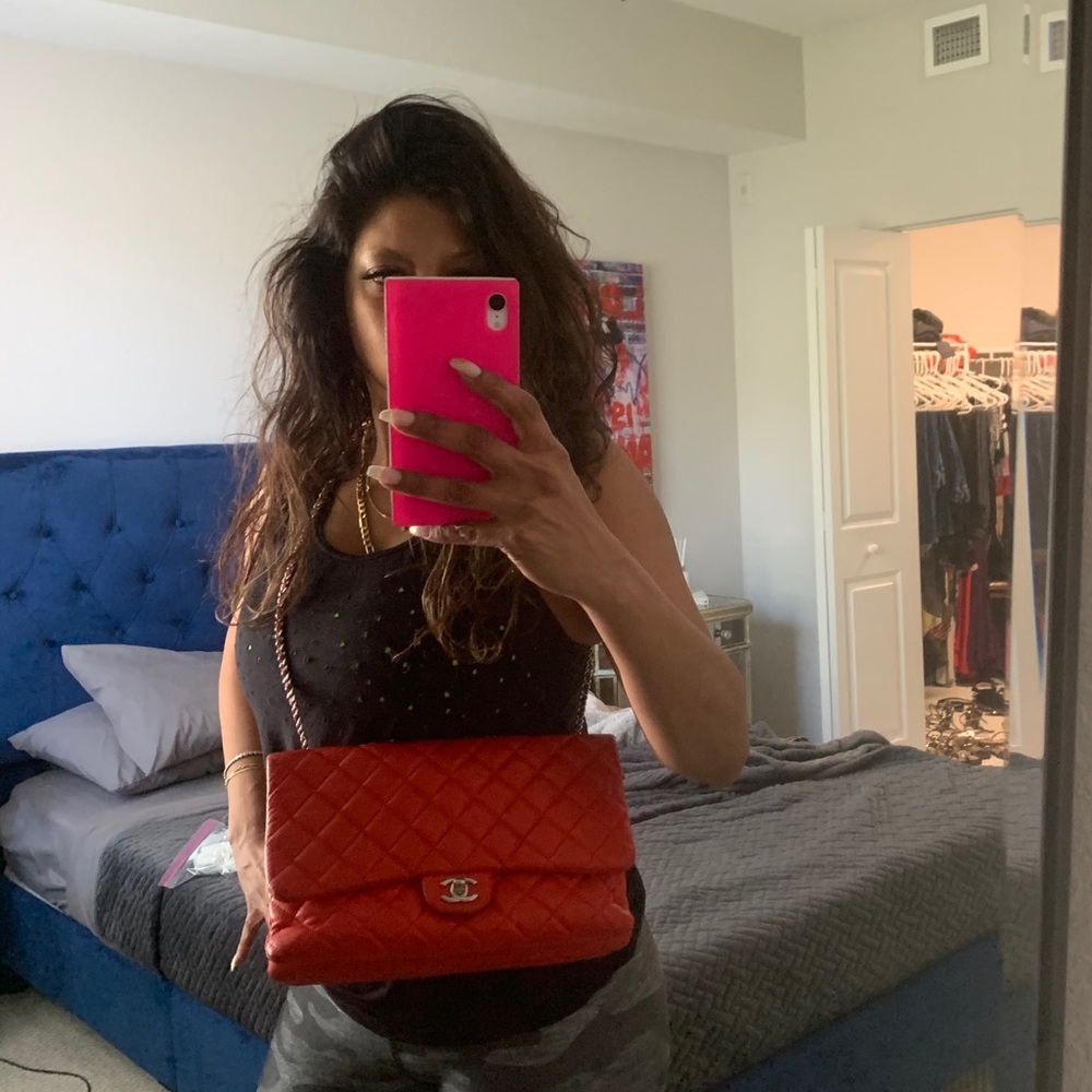 🔥 RED Chanel Maxi Flap Bag 🔥 - Picture 13 of 13